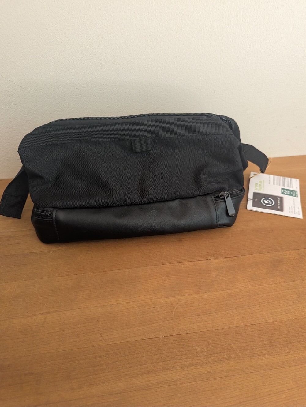 Black Men's Travel Dopp Kit Toiletry Bag